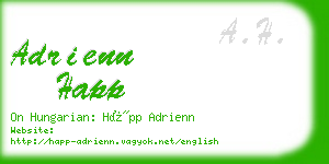 adrienn happ business card